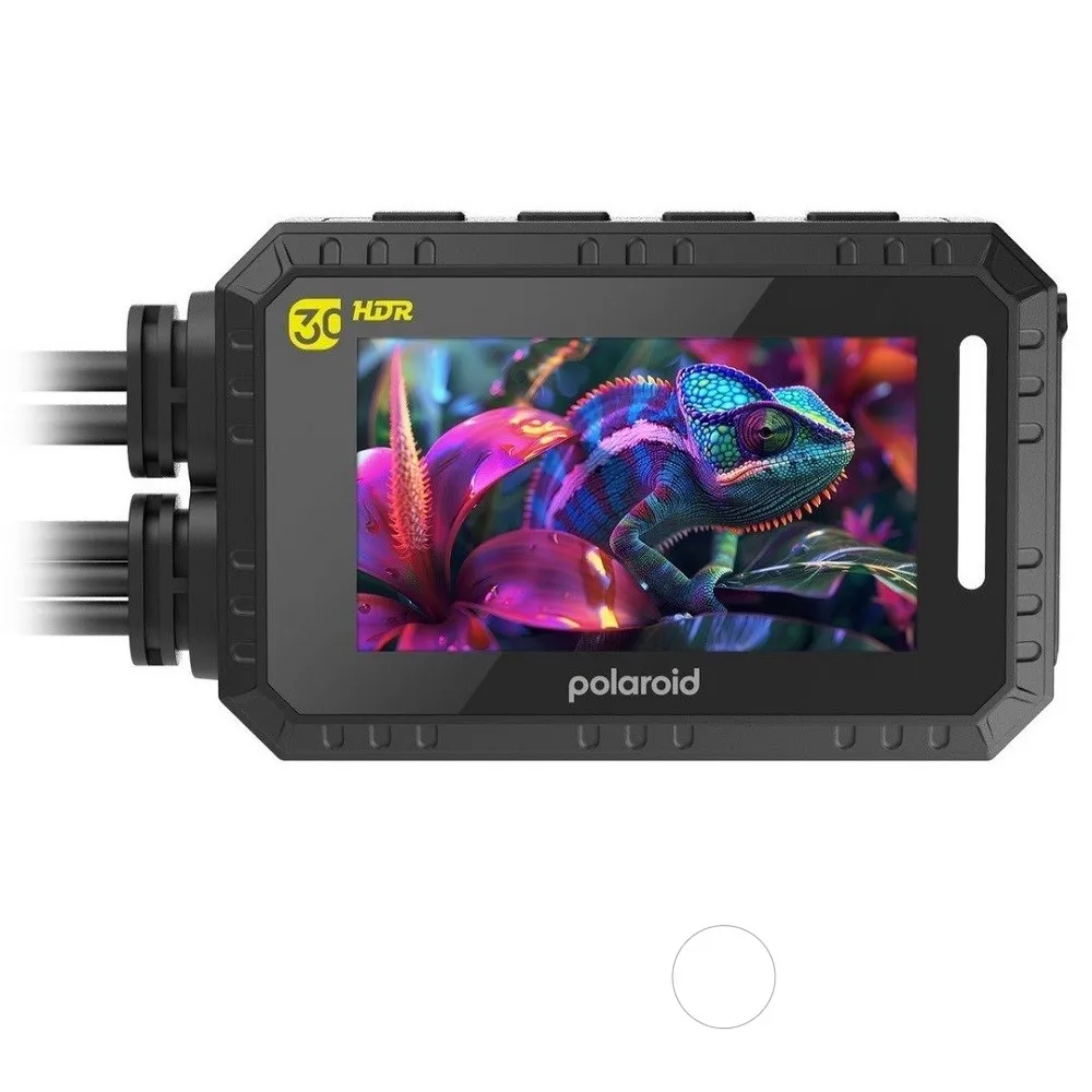 【Polaroid 寶麗來】含安裝黃紅牌 MS283WGS 最新小蜂鷹 附記憶卡(機車雙鏡頭行車紀錄器-新上市！小蜂鷹)