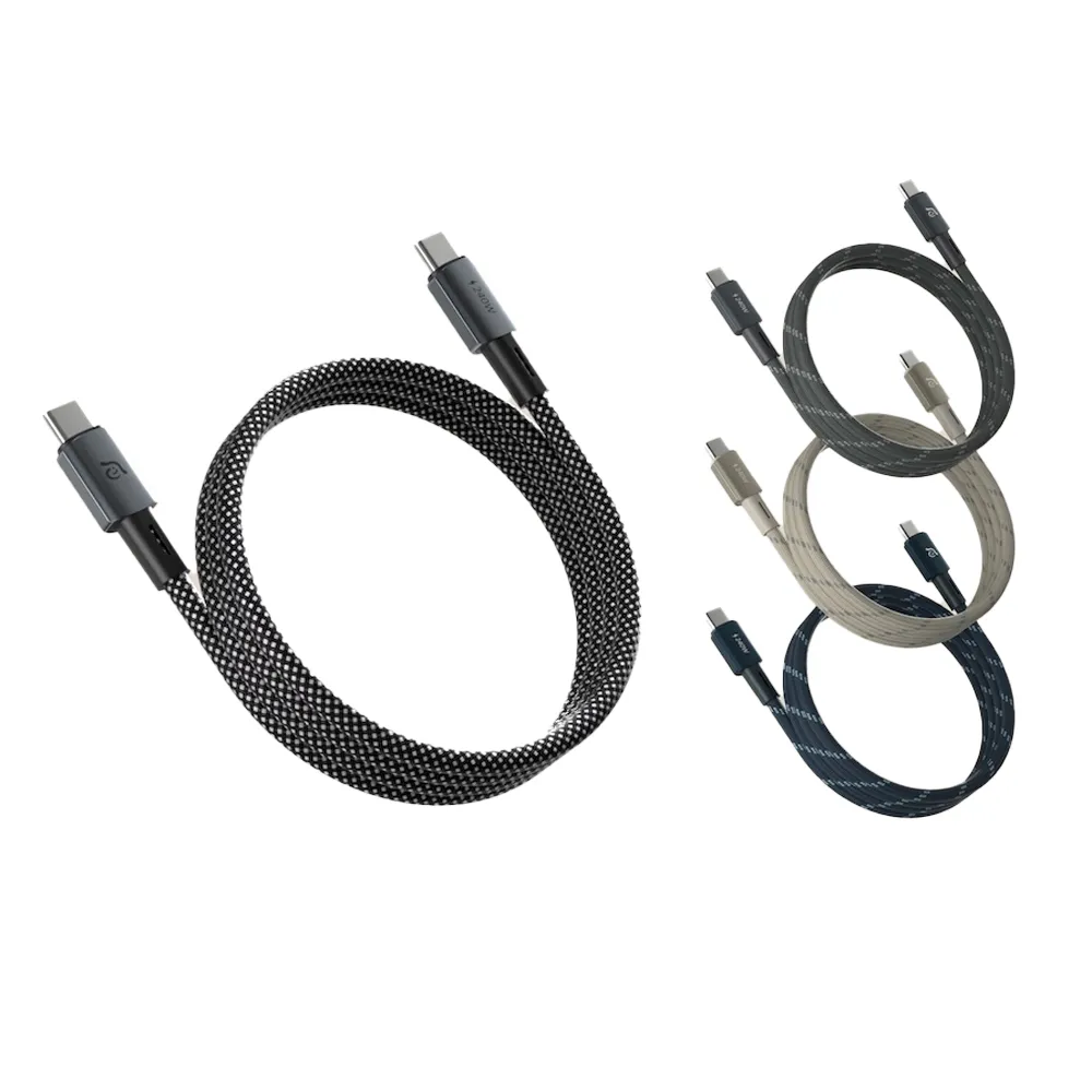 【ADAM 亞果元素】MP100 USB-C 對USB-C 240W 磁吸充電線(100CM)