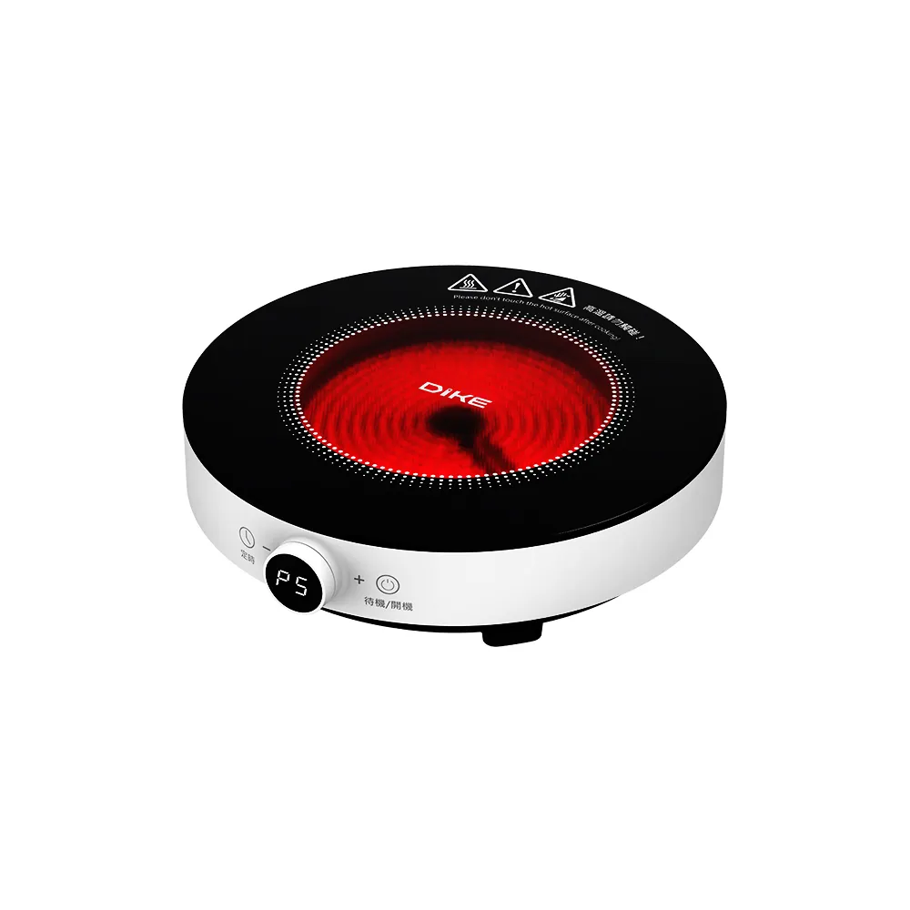 【DIKE】HKE610 黑晶溫控電陶爐(4大安全防護 3小時不使用自動關機)