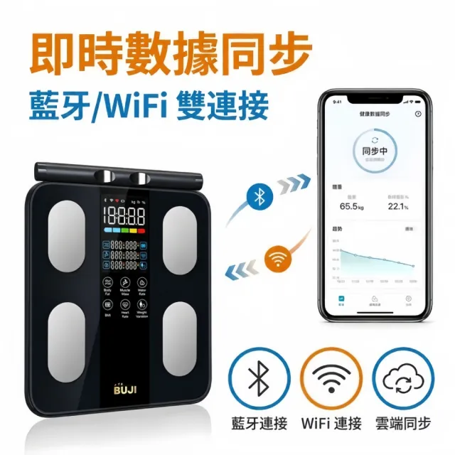 【小不記】八電極智能體脂秤 56項健康數據分析 精準測量體重體脂 體脂計 體重計 體脂機 體重機 健康管理秤