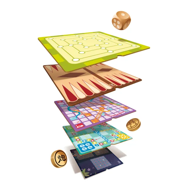【Hape】22合1經典桌遊套組(共22種桌遊)(生日禮/精美禮盒包裝/益智玩具/跳棋/五子棋/中國象棋)