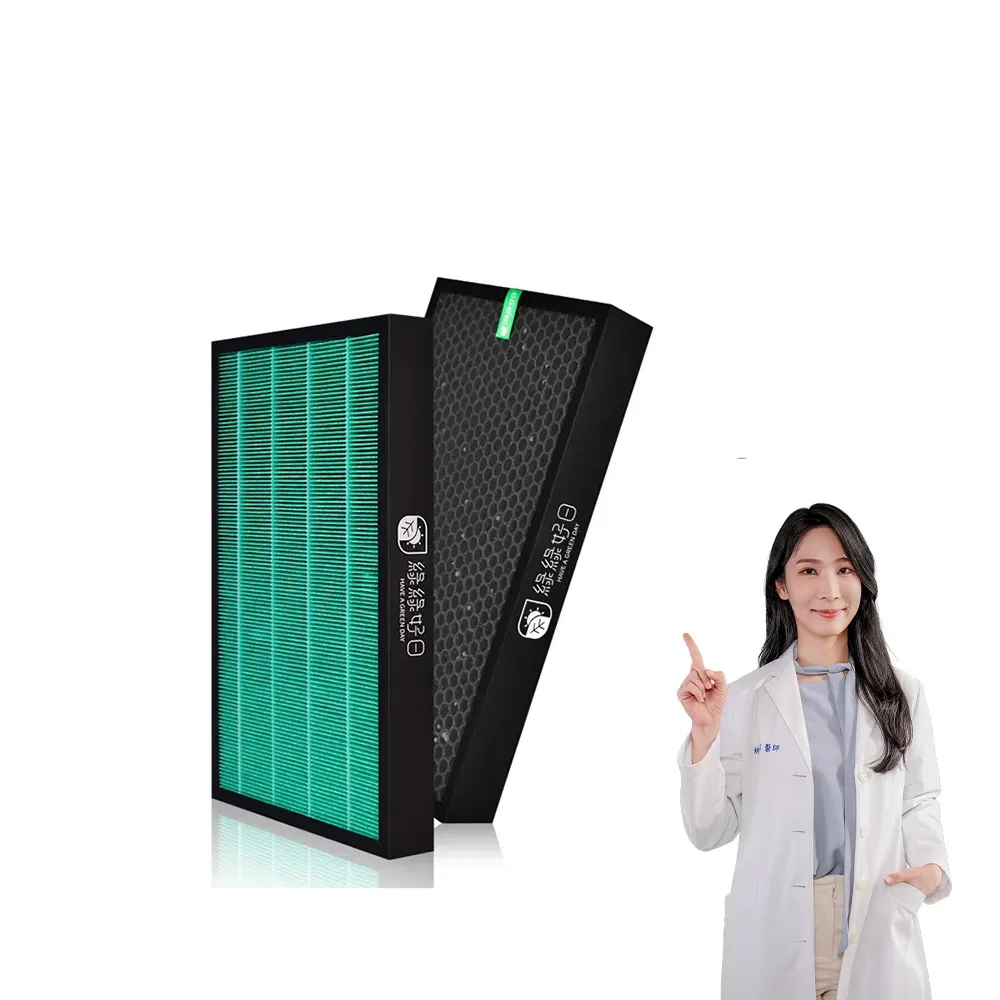 【Have Green Days 綠綠好日】適用 SHARP 夏普 FU-A51 B51 C51 D51 HEPA抗菌濾網+活性碳(濾芯)