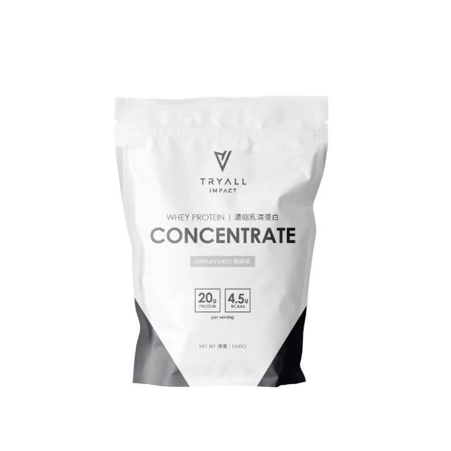【TRYALL】Impact 濃縮乳清蛋白-無調味 (1kg/袋)
