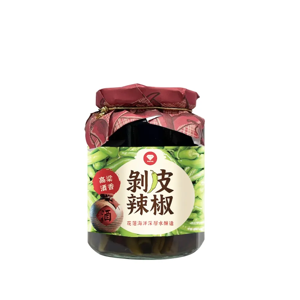 【光隆海洋生技】光隆高粱酒香剝皮辣椒450gx1罐(官方直營)