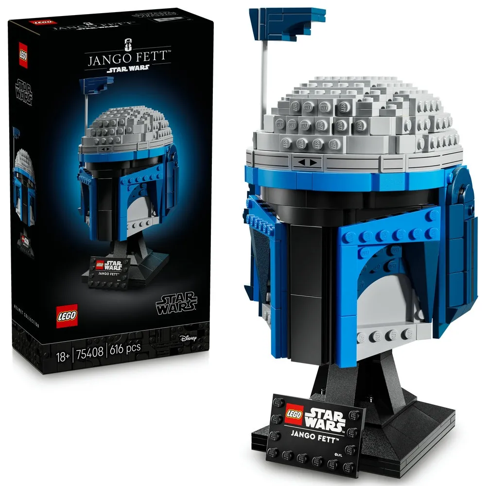 【LEGO 樂高】星際大戰系列 75408 強格費特 頭盔(星戰 居家擺設 積木 玩具模型)