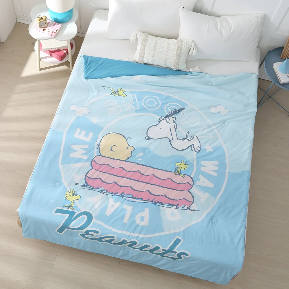 【HOYACASA  禾雅寢具】史努比聯名系列-ICE TECH 冰絲涼感夏被-150x190cm-多款任選 速達