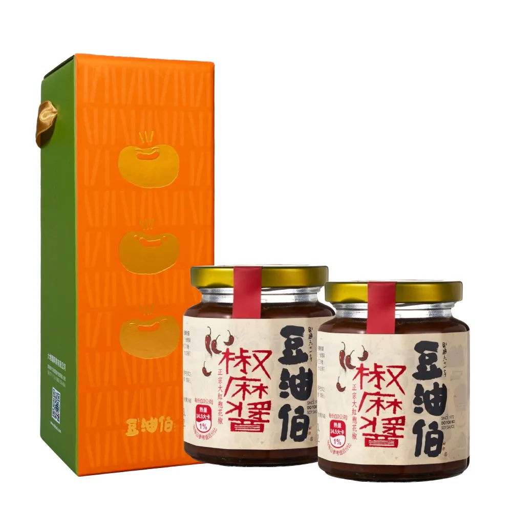 【豆油伯】椒麻醬260gx2入(禮盒顏色隨機出貨  送禮自用皆宜)