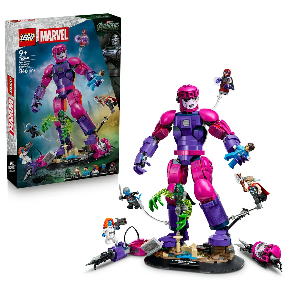 【LEGO 樂高】漫威超級英雄系列 76348 史詩級對決：《復仇者聯盟：末日崛起》(漫威 禮物 玩具 玩具)