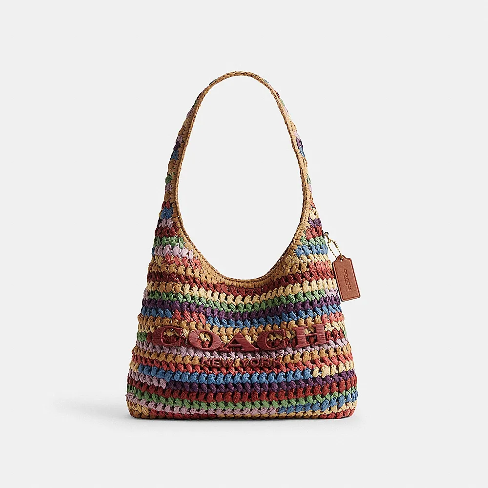 【COACH】蔻馳官方直營 BROOKLYN 28 單肩包 肩背包-混合色(CDZ39)