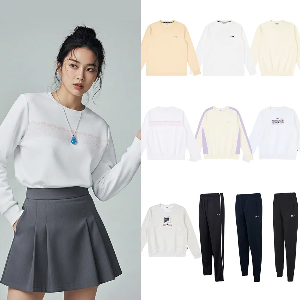 【FILA】精選運動服飾/運動大學TEE/休閒運動長褲/運動褲(任選)