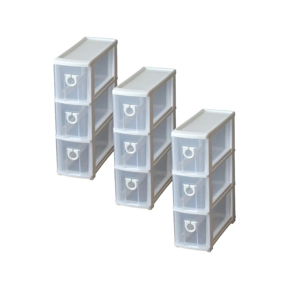 【KEYWAY 聯府】隙縫櫃附輪〈3入〉抽屜櫃C203