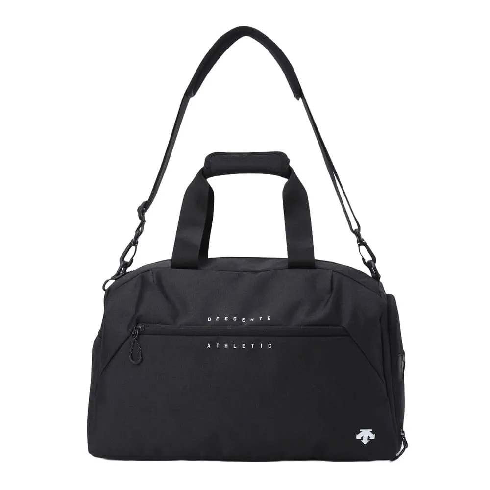 【DESCENTE】迪桑特 中性 S號運動訓練包 健身包 斜背包(黑色)