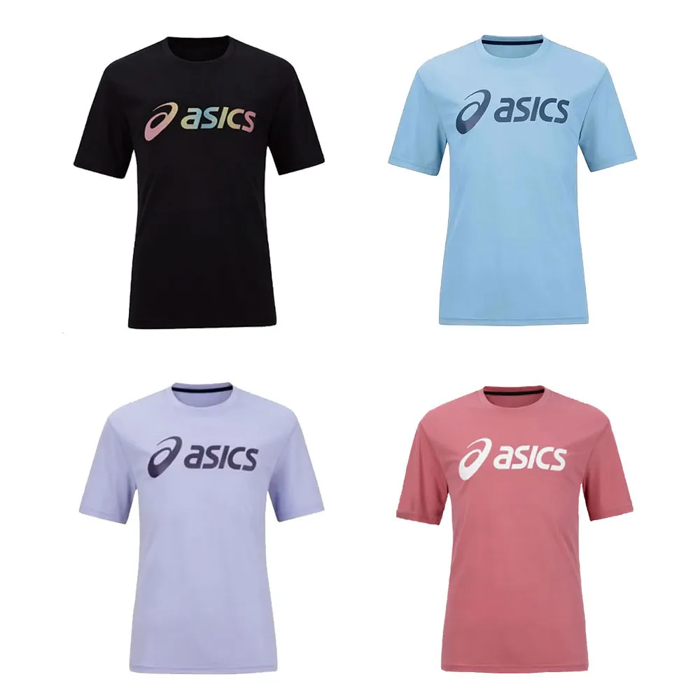 【asics 亞瑟士】男女款短袖T恤-台灣製 吸濕排汗 慢跑 運動 上衣 亞瑟士(2033B666-001 2033B666-400)