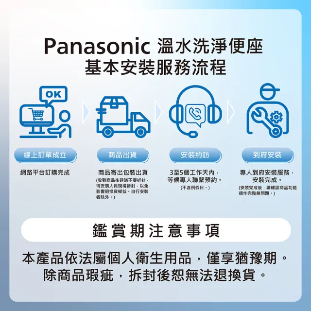 【Panasonic 國際牌】瞬熱式除臭免治馬桶座．含基本安裝(DL-RT20TWWS-TW)