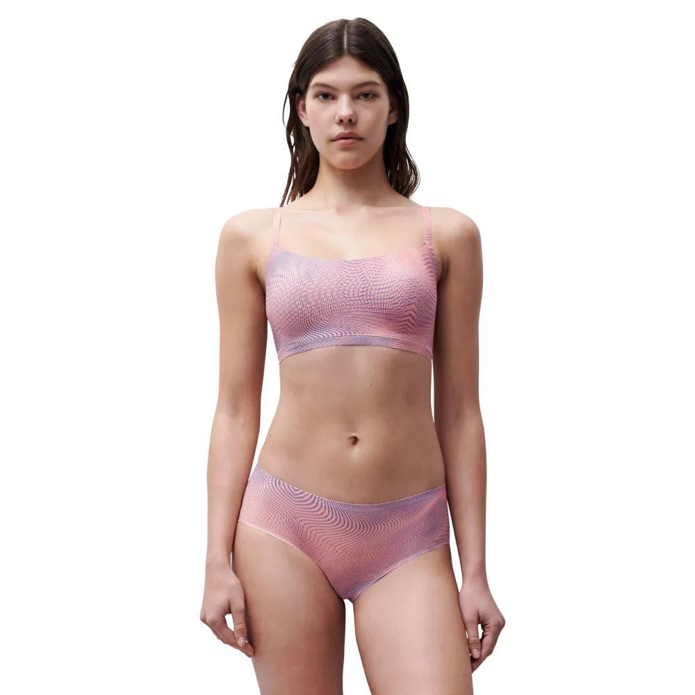 【Chantelle 仙黛爾】Soft Stretch.成套 無鋼圈無痕 輕運動女內衣 平口褲 粉特.11D20_B15(超透氣觸感)