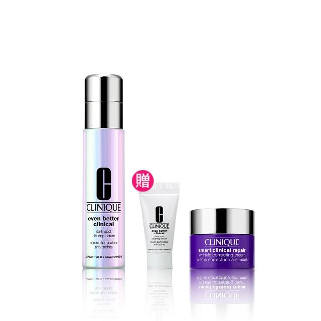 【CLINIQUE 倩碧】超激光淡斑精粹PRO入門組(超激光勻淨白淡斑精華PRO 30ml/美白淡斑精華推薦)