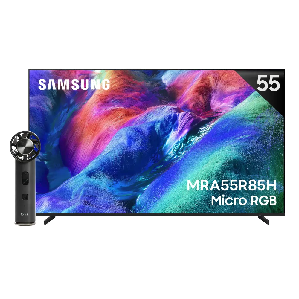 【Samsung 三星】55型4K Micro RGB 144Hz AI智慧顯示器(MRA55R85HAXXZW)含基本安裝 55R85H