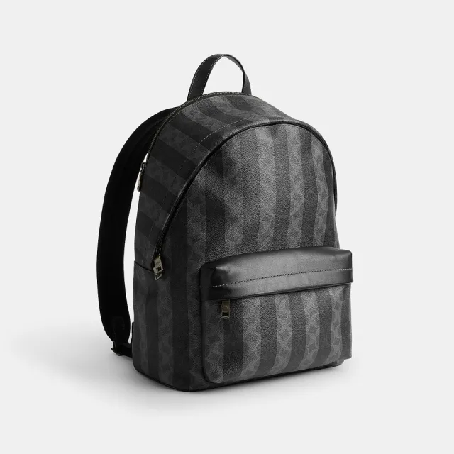 【COACH】蔻馳官方直營 TAYLOR 經典SIGNATURE條紋雙肩包 後背包-多色任選(CDX88/CDX93)
