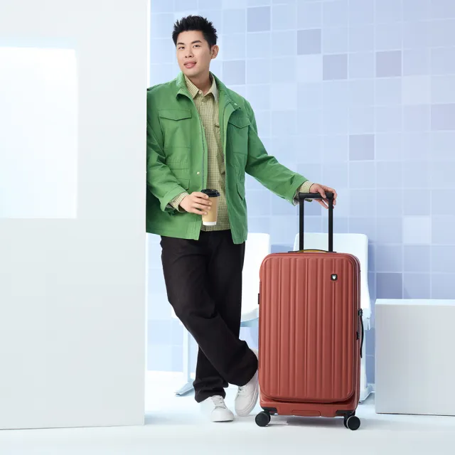 【SWISS STYLE】新升級 BERMAS FIT 29吋雙開式 內建秤重儀 日本煞車行李箱 (多色任選) 〜贈 盥洗包