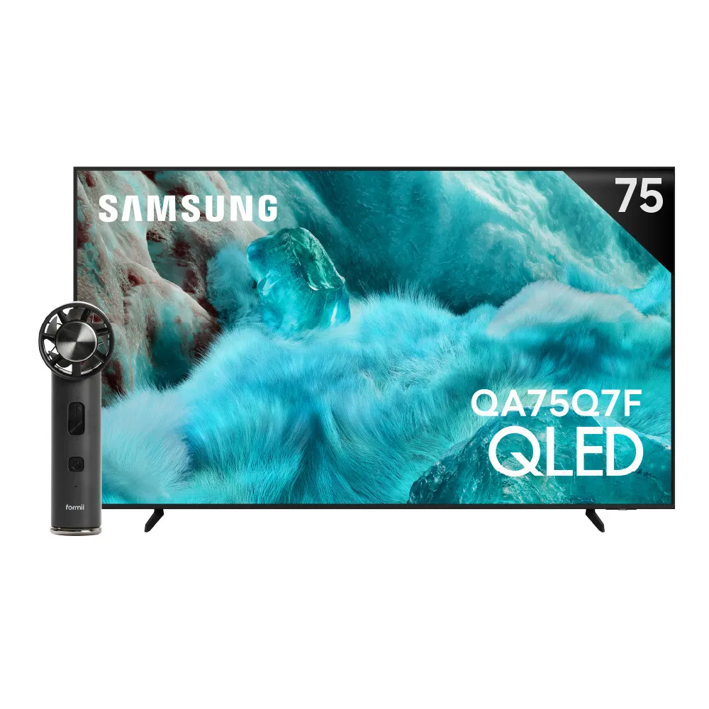 【Samsung 三星】75型 4K QLED AI 智慧顯示器 75Q7F 壁掛安裝(QA75Q7FAAXXZW)