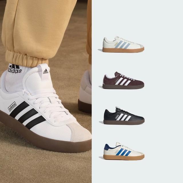 【adidas 愛迪達】VL COURT 系列 復古休閒鞋 運動鞋 男鞋/女鞋 多款任選(JH5061/JH5063/JR8318/JR8309)