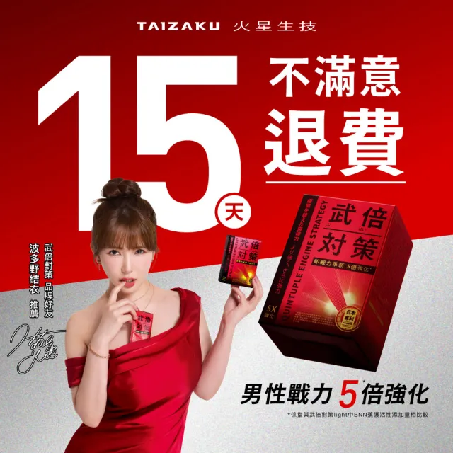【TAIZAKU 火星生技】武倍對策三入組(波多野結衣推薦 日本專利BNN蕉護活性 精胺酸 鋅 男性保健 )