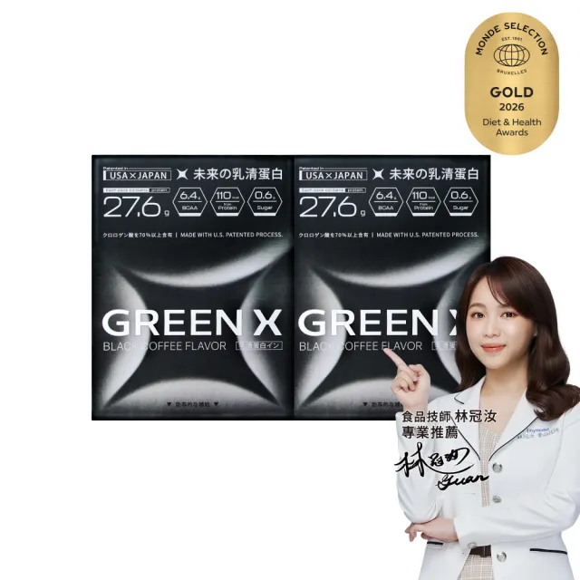 【TAIZAKU 火星生技】GreenX進化乳清蛋白-義式深焙風味 2入 40gX4包/盒(分離乳清蛋白)