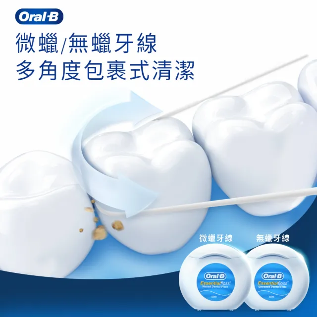 【Oral-B 歐樂B】雙11囤貨組 微蠟牙線50公尺 x 24入