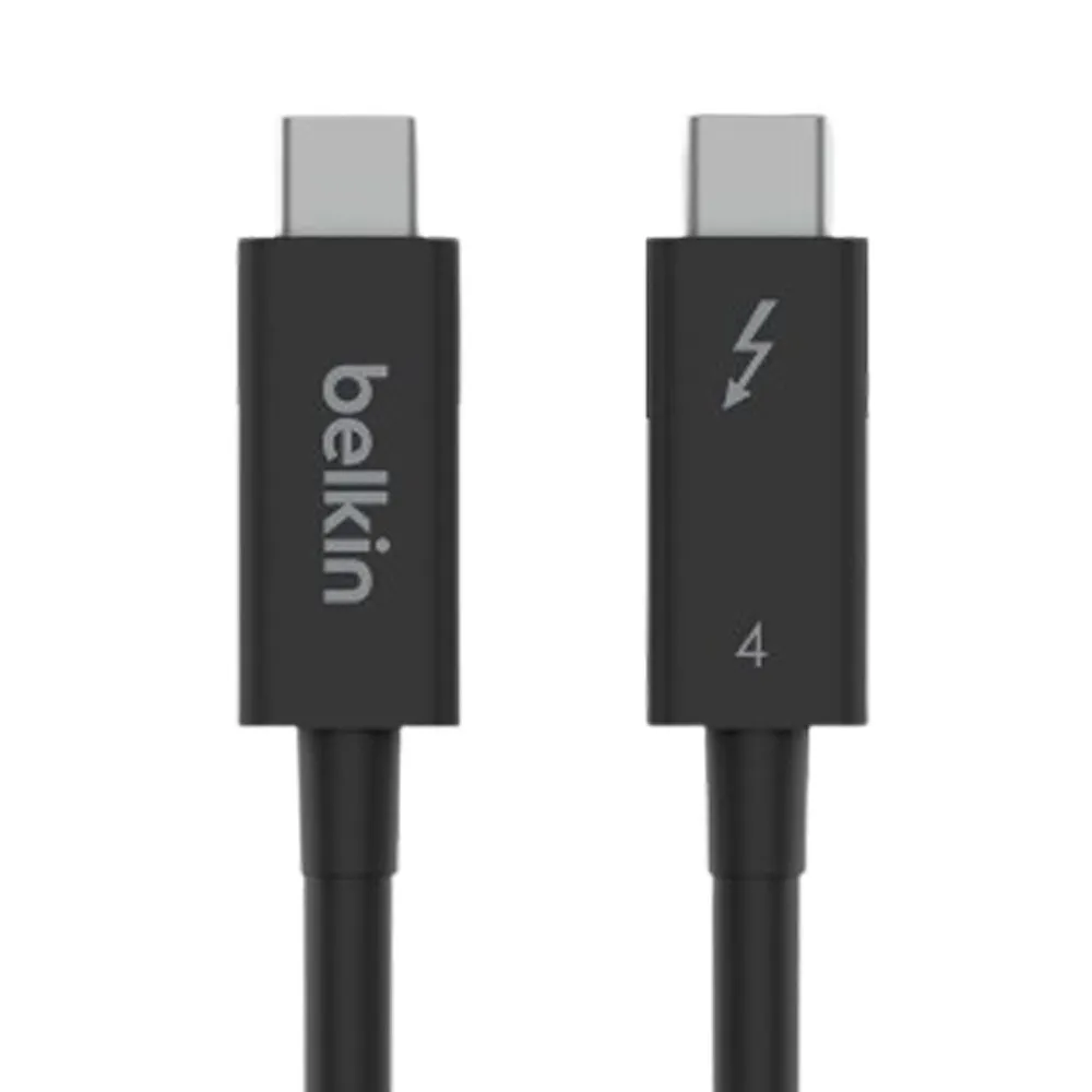 【BELKIN】Thunderbolt 4 Type-C to Type-C 100W+40Gbps_2M高速傳輸充電線(INZ002bt2MBK)
