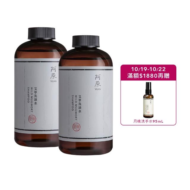 【阿原】艾草洗頭水500mLx2(洗髮精)(清潔同時保養)