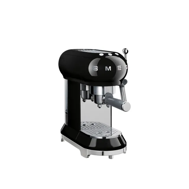 【SMEG】義大利半自動義式咖啡機-耀岩黑(ECF01BLUS)