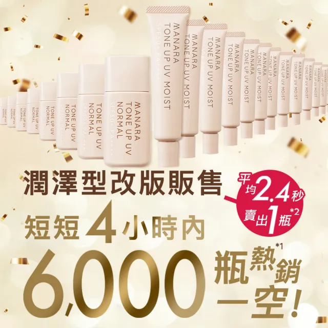 【MANARA 曼娜麗】MOMO22周年慶★防曬x潤色一瓶OK! #潤澤型30g*2入(SPF50+PA++++、不沾口罩、王宇婕推薦)