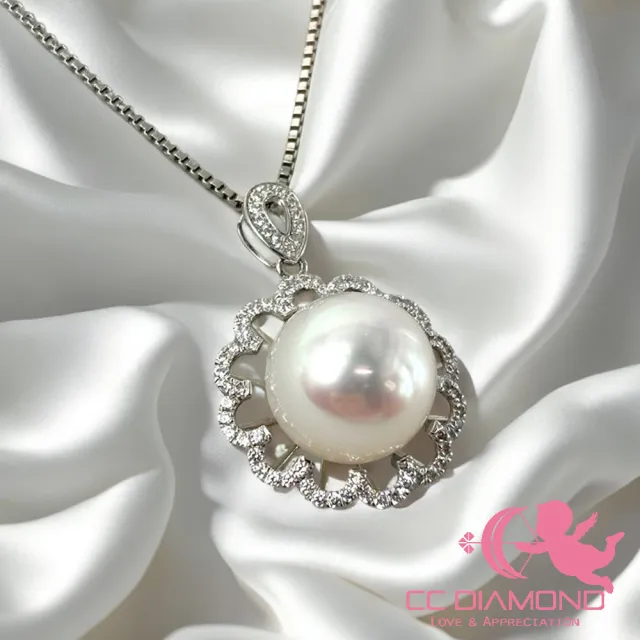 【CC Diamond】18K天然南洋白珍珠 維納斯墜飾(10.2mm)