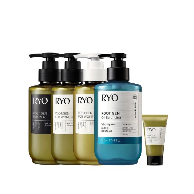 【RYO 呂】官方直營 ROOTGEN強韌蘊髮洗髮精/護髮膜515mlx2入(男性專用/女性專用/零感控油)