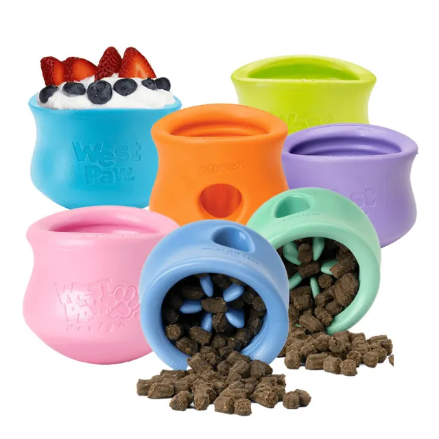 【West Paw】Toppl益智搖擺漏食4.75英吋-XL(中大型犬/狗玩具/耐咬/互動/益智/漏食/慢食/浮水/寵物玩具)