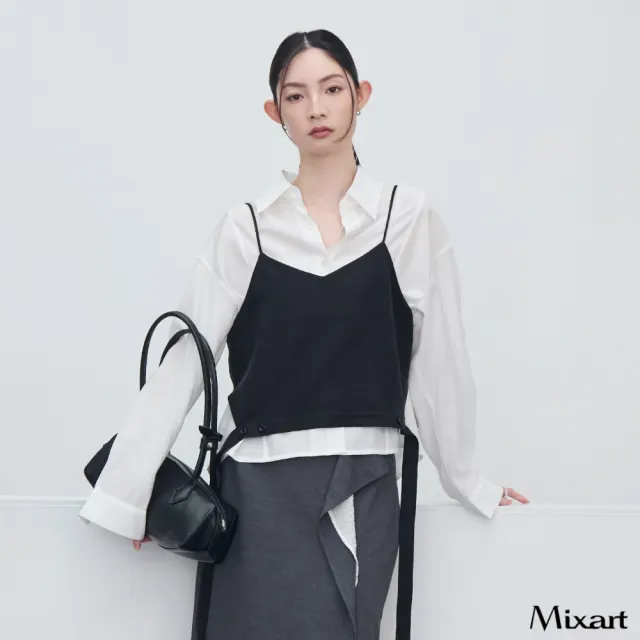 【Mixart】背心 無袖 高智美學 疊搭專用設計感背心(共兩色)
