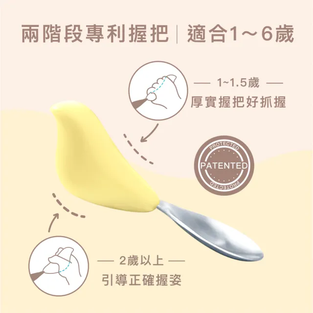 【CYD TERRA】PICABOO布咔寶學習餐具組（寶寶餐具/不銹鋼叉匙/不鏽鋼碗）(彌月禮盒)