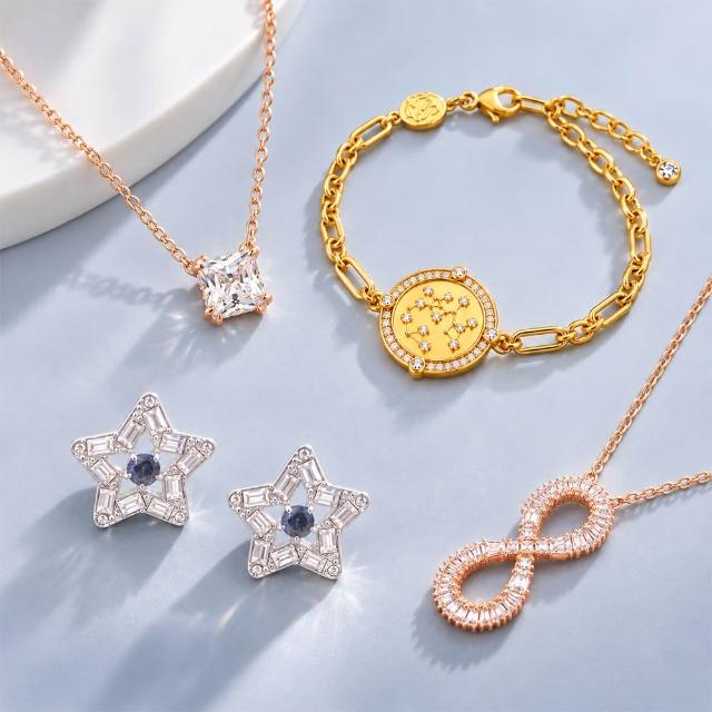 【SWAROVSKI 施華洛世奇】璀璨水晶項鍊/耳環/手鍊 (多款任選)
