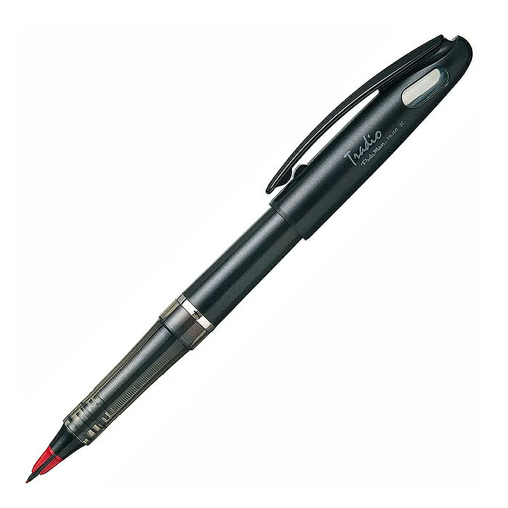 【Pentel 飛龍】Pentel飛龍TRJ50-B德拉迪塑膠鋼筆 紅