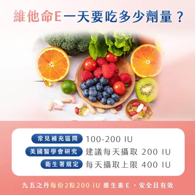 【JIU WU DAN 九五之丹】松鶴 高活性維他命E 維生素E 4包共120粒(世界品質金獎維他命E)