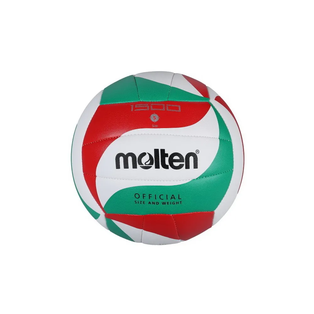 【MOLTEN】合成皮5號排球 三色螺旋紋 (V5M1500 白紅綠)
