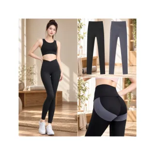 【LEESA】健身褲\塑形褲\無痕運動褲\裸感瑜珈褲\女健身褲\九分褲\跑步緊身褲\鯊魚褲\瑜珈褲\女