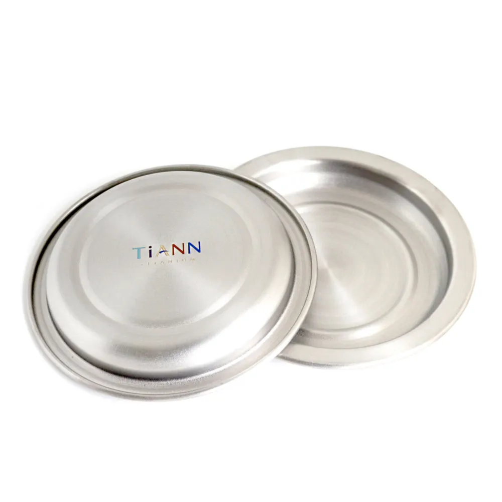 【TiANN 鈦安】小鈦碟&鈦杯蓋 多用途(2入組)