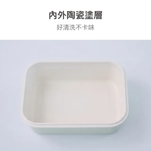 【LocknLock 樂扣樂扣】官方直營 陶瓷塗層微波不鏽鋼保鮮盒 入門體驗雙入組(500mlx1+1000mlx1)