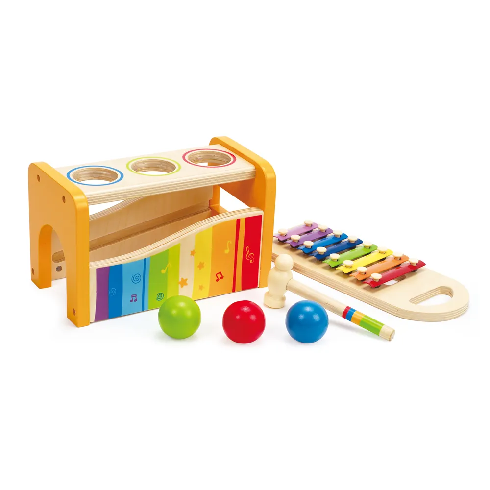 【Hape】多功能敲琴台(音樂玩具/樂器玩具/幼童玩具/啟蒙)