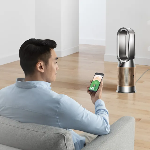 【dyson 戴森】HP12 Purifier Hot+Cool De-NOx三合一甲醛NOx偵測涼暖空氣清淨機(鎳金色)