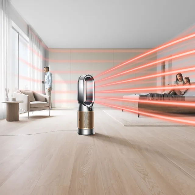 【dyson 戴森】HP12 Purifier Hot+Cool De-NOx三合一甲醛NOx偵測涼暖空氣清淨機(鎳金色)
