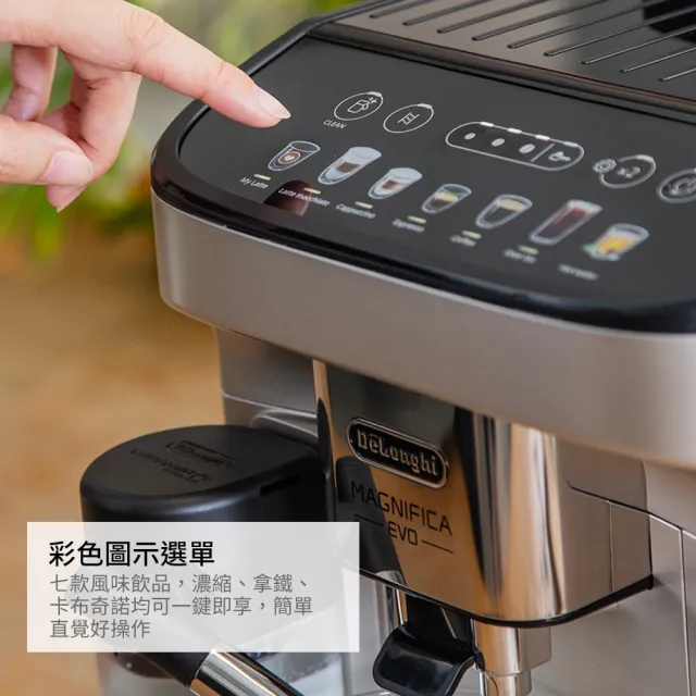 【Delonghi 迪朗奇】官方直營 ECAM 290.84.SB 全自動義式咖啡機(EVO 系列)