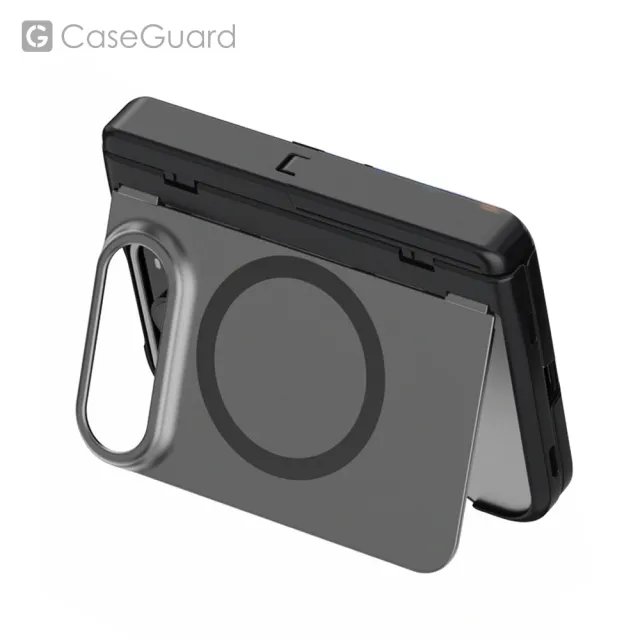 【CaseGuard】iPhone Duo 全能折疊隱形支架保護殼 透黑