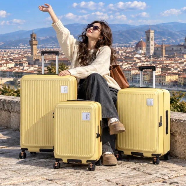 【American Explorer 美國探險家】20+25+29吋/20+25+30吋 CF8/CF62 前開式行李箱 三件組 上掀式 登機箱